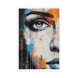 Framed Artistic Face Poster