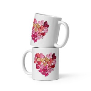 White Heart Mug