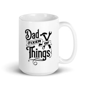 White Glossy Dad Fixer Mug
